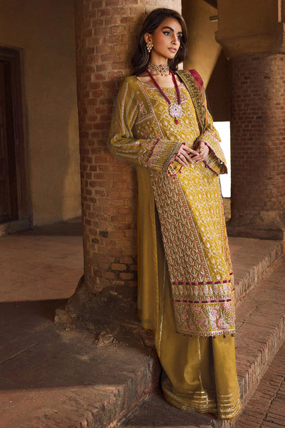 Motifz | EMBROIDERED CRINKLE CHIFFON | 4129-BAKHTAWAR
