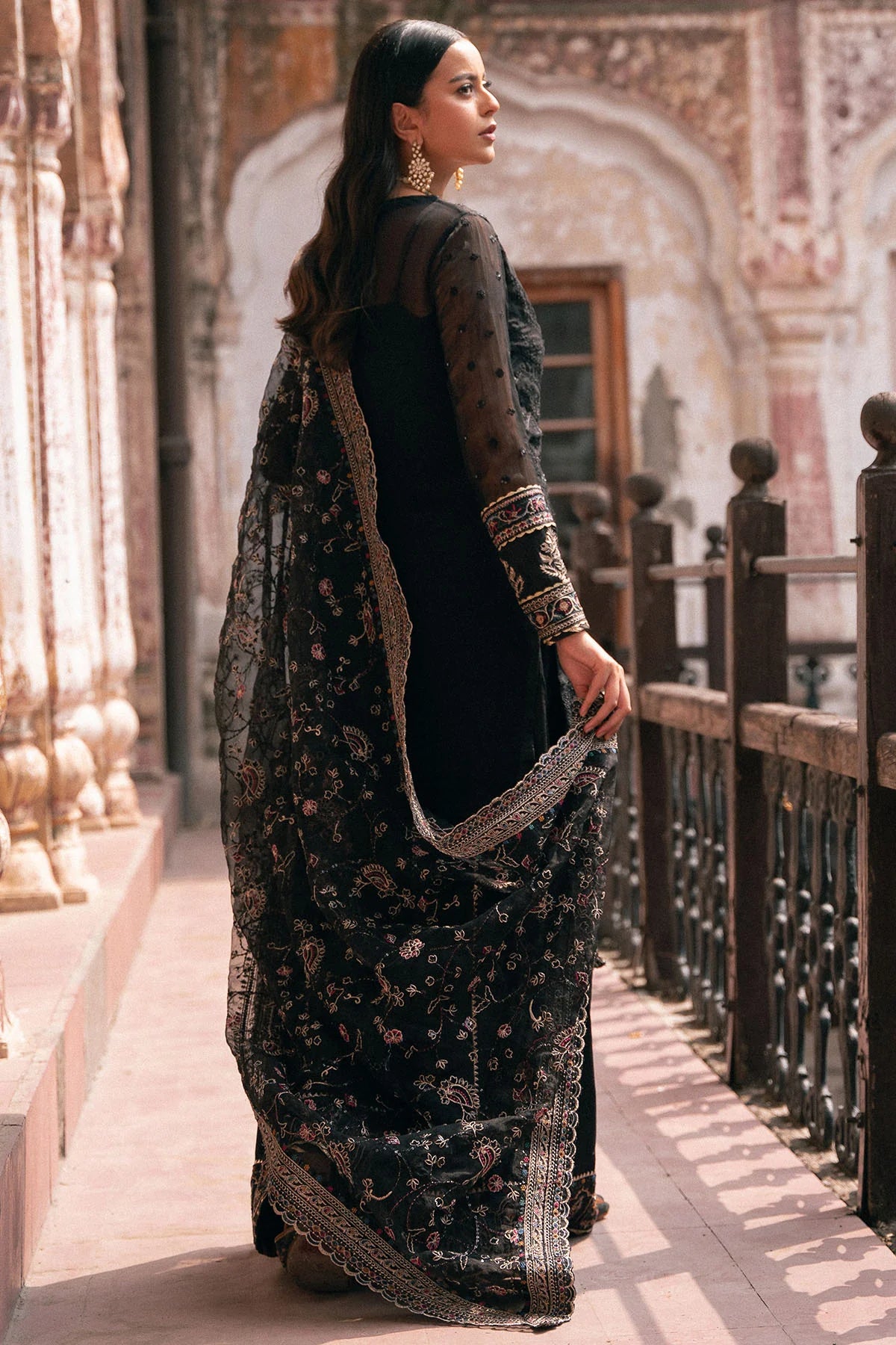 Motifz | EMBROIDERED CRINKLE CHIFFON | 4816-GAZALA