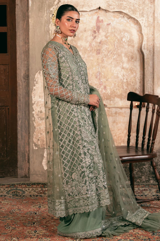 Motifz | EMBROIDERED SILK NET | 4822-ALAMZAIB