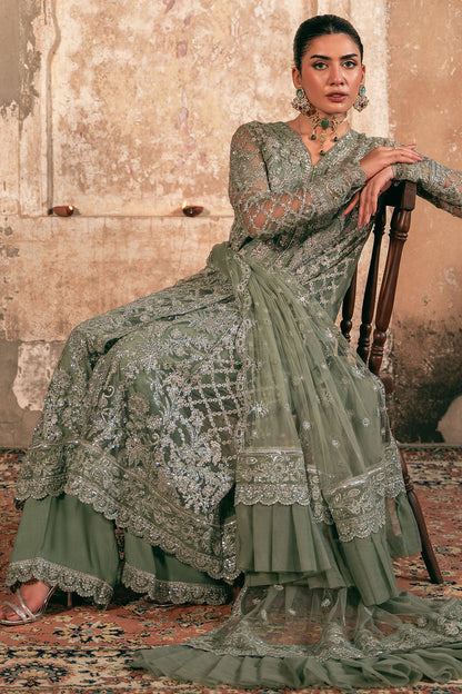 Motifz | EMBROIDERED SILK NET | 4822-ALAMZAIB