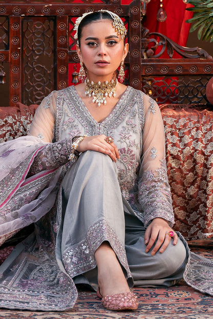 Motifz | EMBROIDERED SILK NET | 4823-QANDEEL