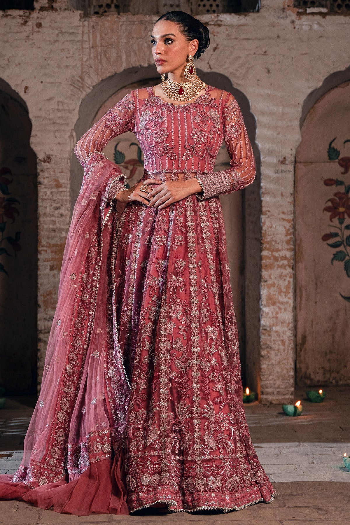 Motifz | EMBROIDERED SILK NET | 4827-RAYAH