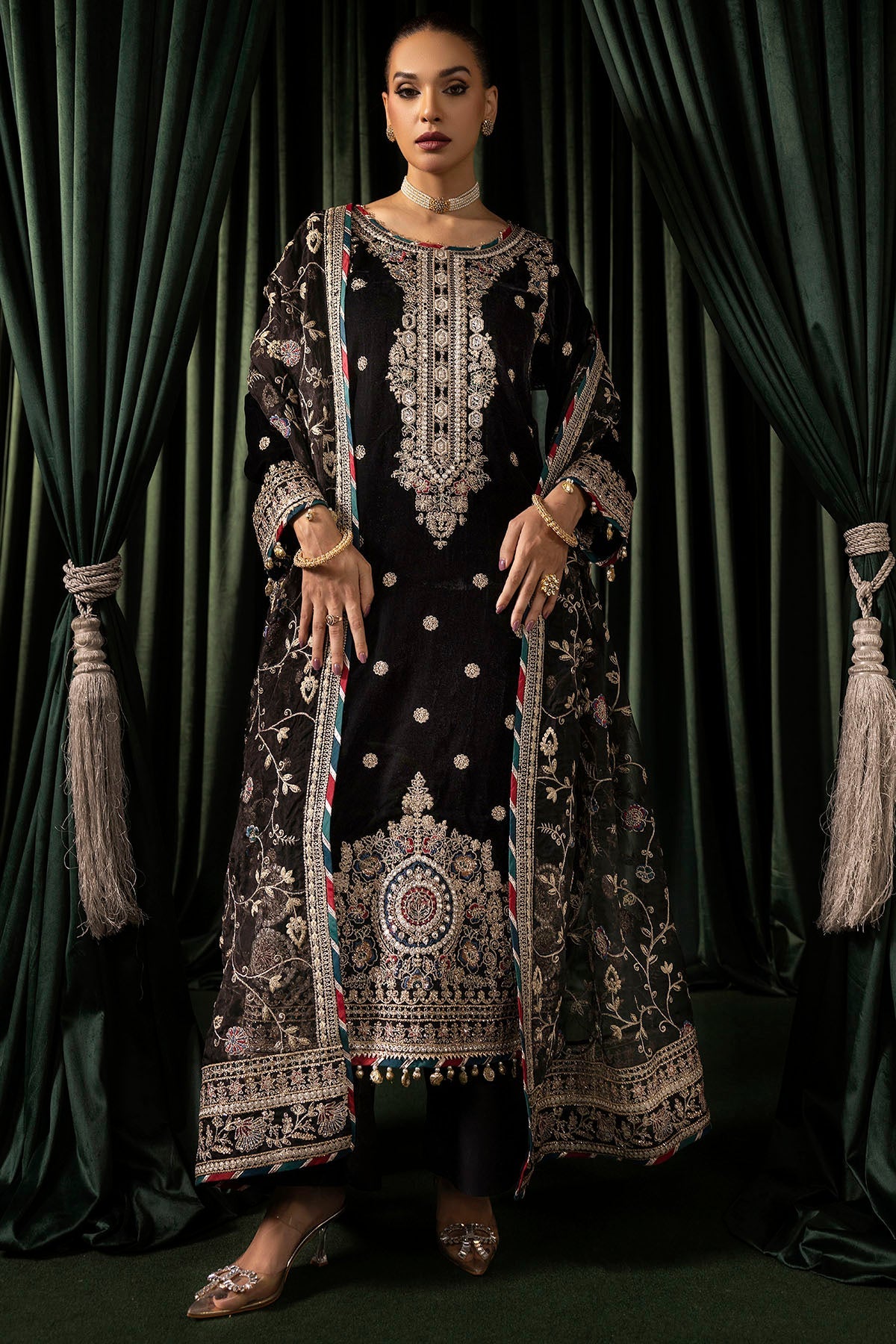 Motifz | Velvet Formals | 5098-FARZEEN