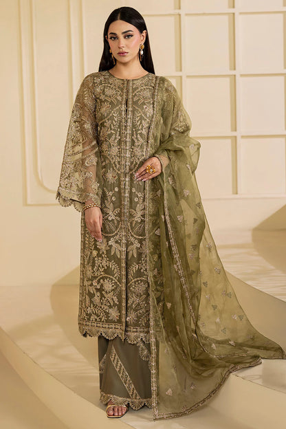 Motifz | EMBROIDERED ORGANZA | 5137-GREEN