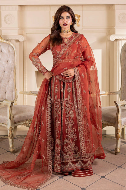 Motifz | EMBROIDERED ORGANZA | 5139-BRANDY