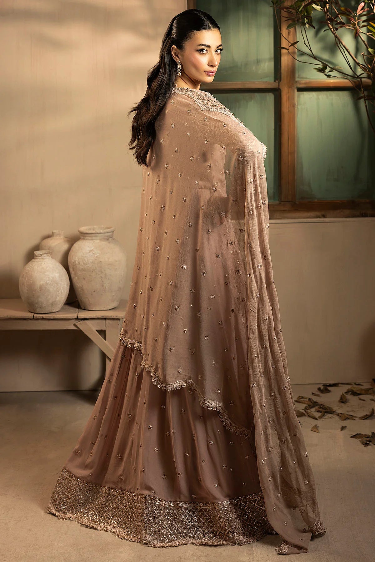 Motifz | EMBROIDERED CRINKLE CHIFFON | 5575-LILLIA