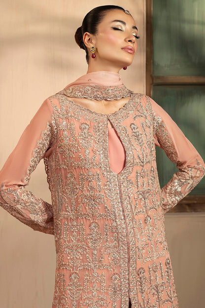 Motifz | EMBROIDERED CRINKLE CHIFFON | 5576-PEARL