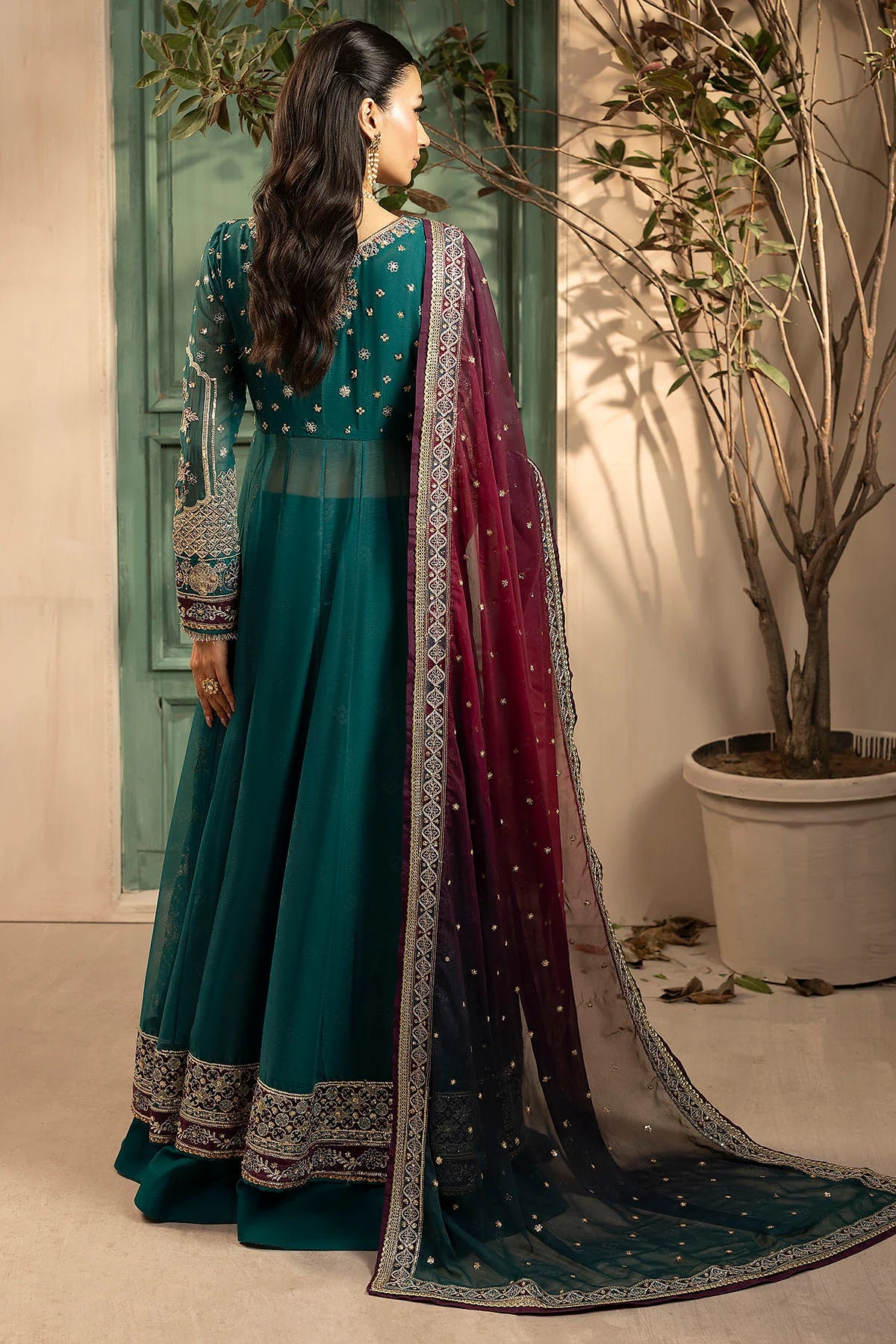 Motifz | EMBROIDERED CRINKLE CHIFFON | 5578-GISELLE