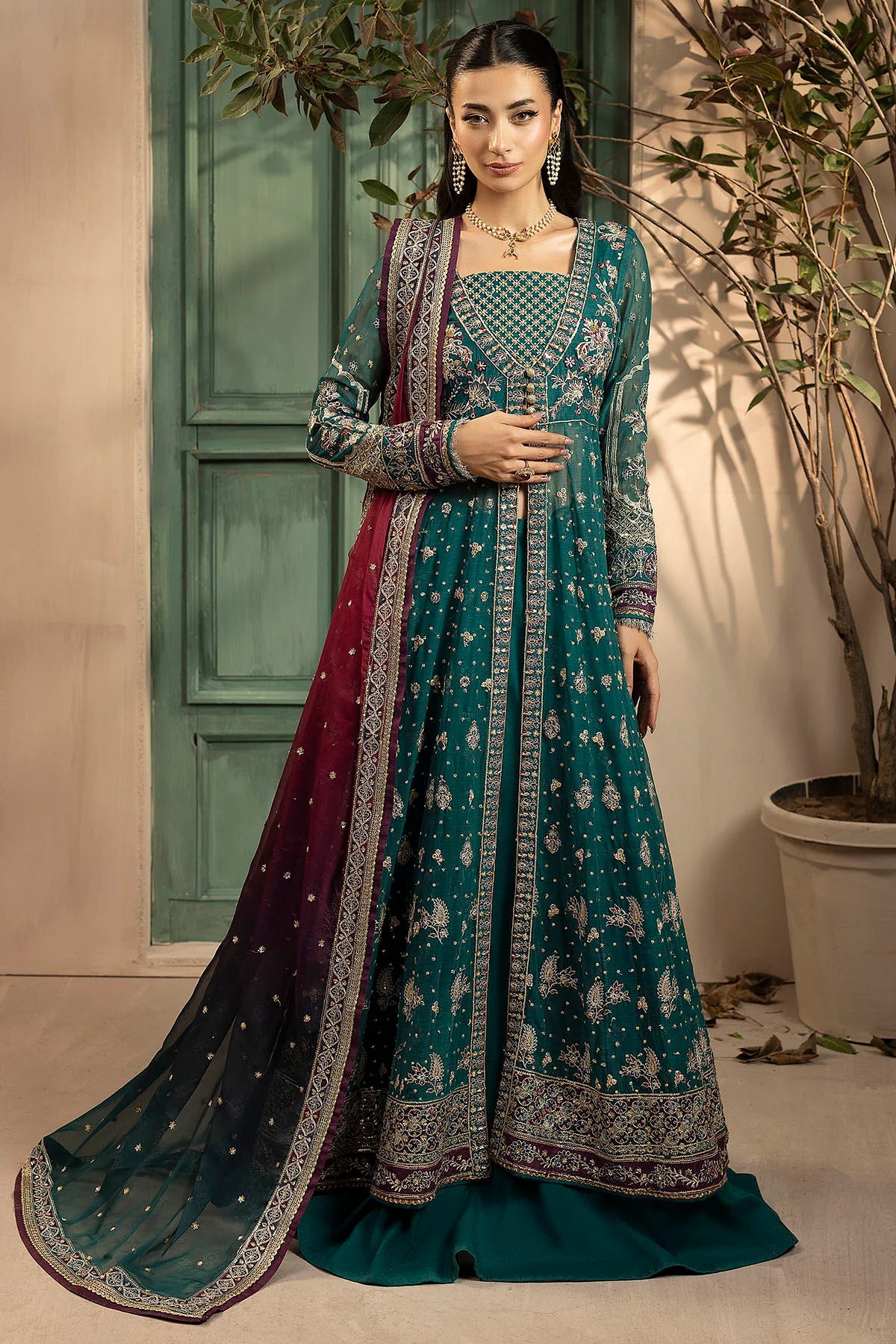 Motifz | EMBROIDERED CRINKLE CHIFFON | 5578-GISELLE