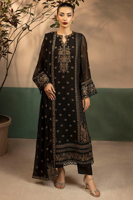 Motifz | EMBROIDERED CRINKLE CHIFFON | 5579-VIOLA