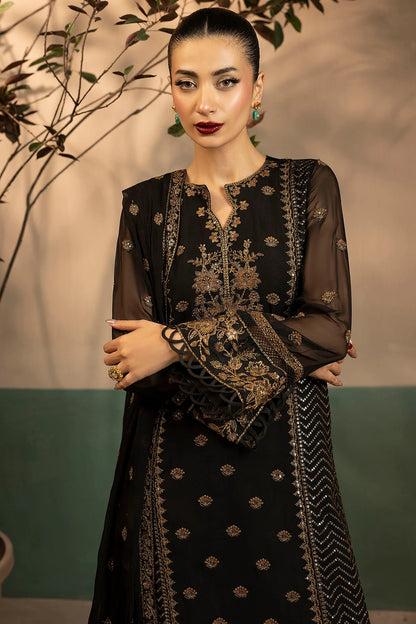 Motifz | EMBROIDERED CRINKLE CHIFFON | 5579-VIOLA
