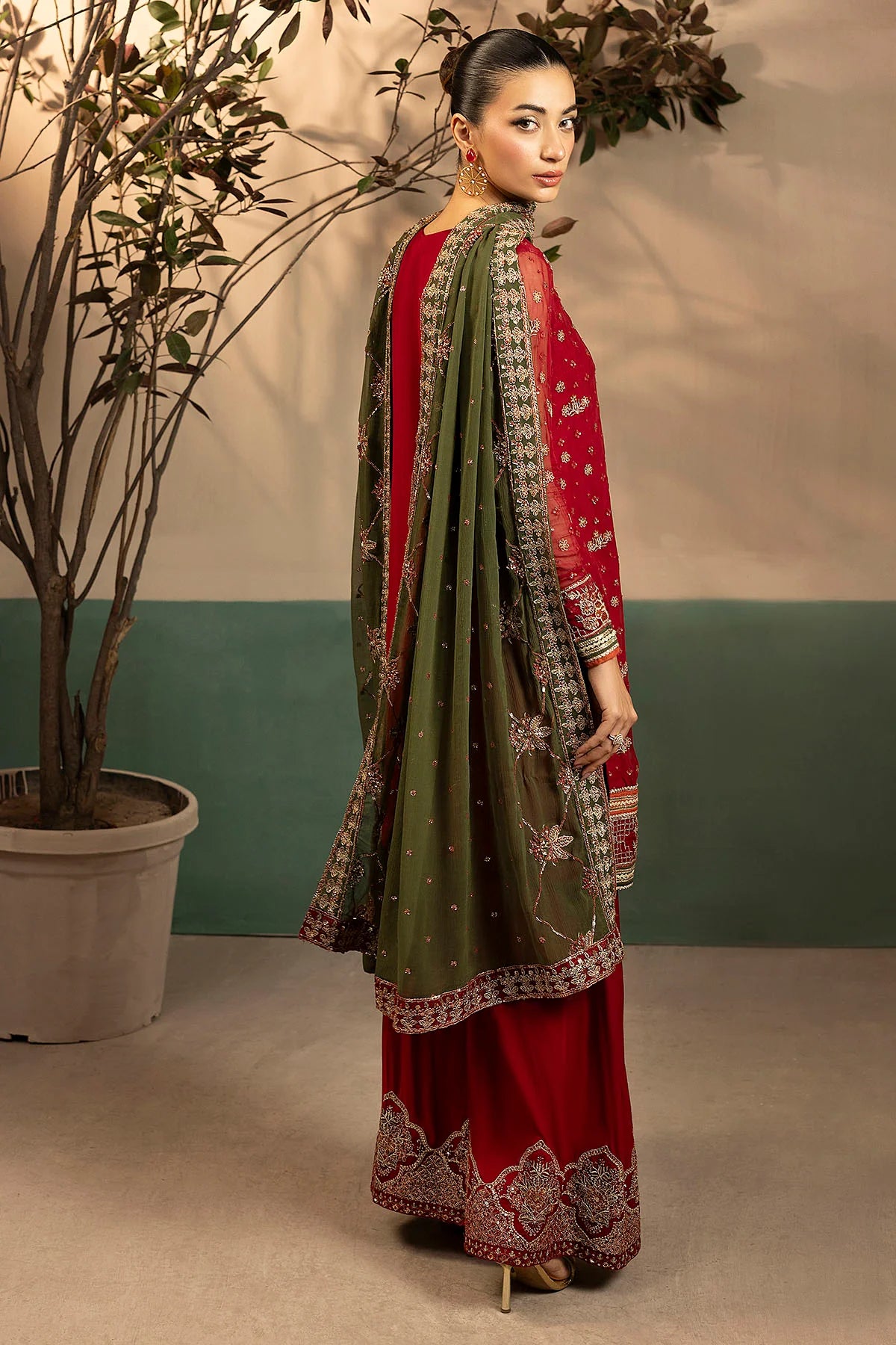 Motifz | EMBROIDERED CRINKLE CHIFFON | 5582-JENNA