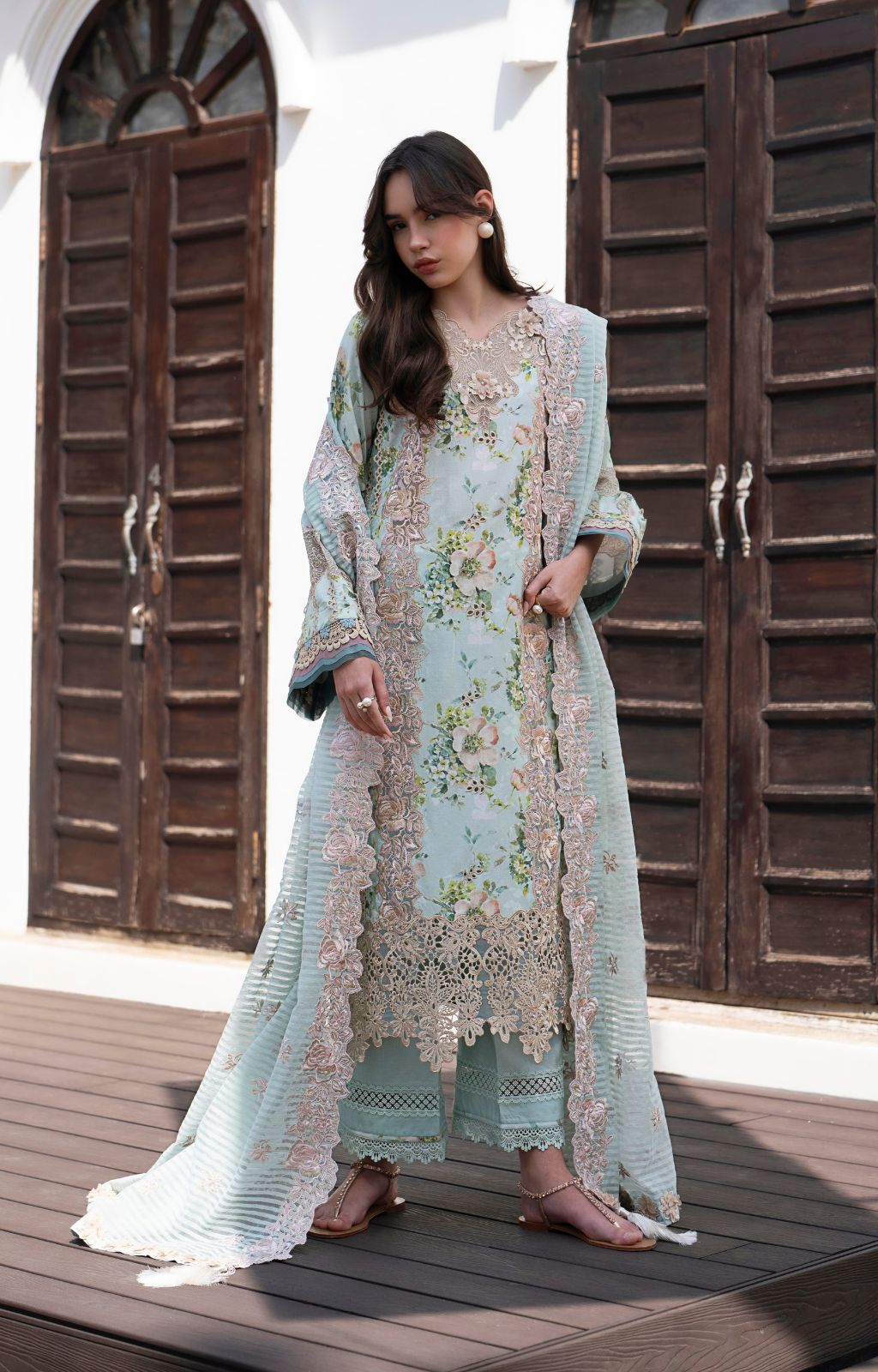 AJR Couture | Printakari Lawn 25 | Myrtle