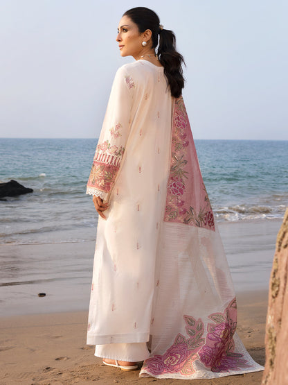 Mahnur | Sirena Luxury Lawn 25 | Magnolia - House Of Anaya