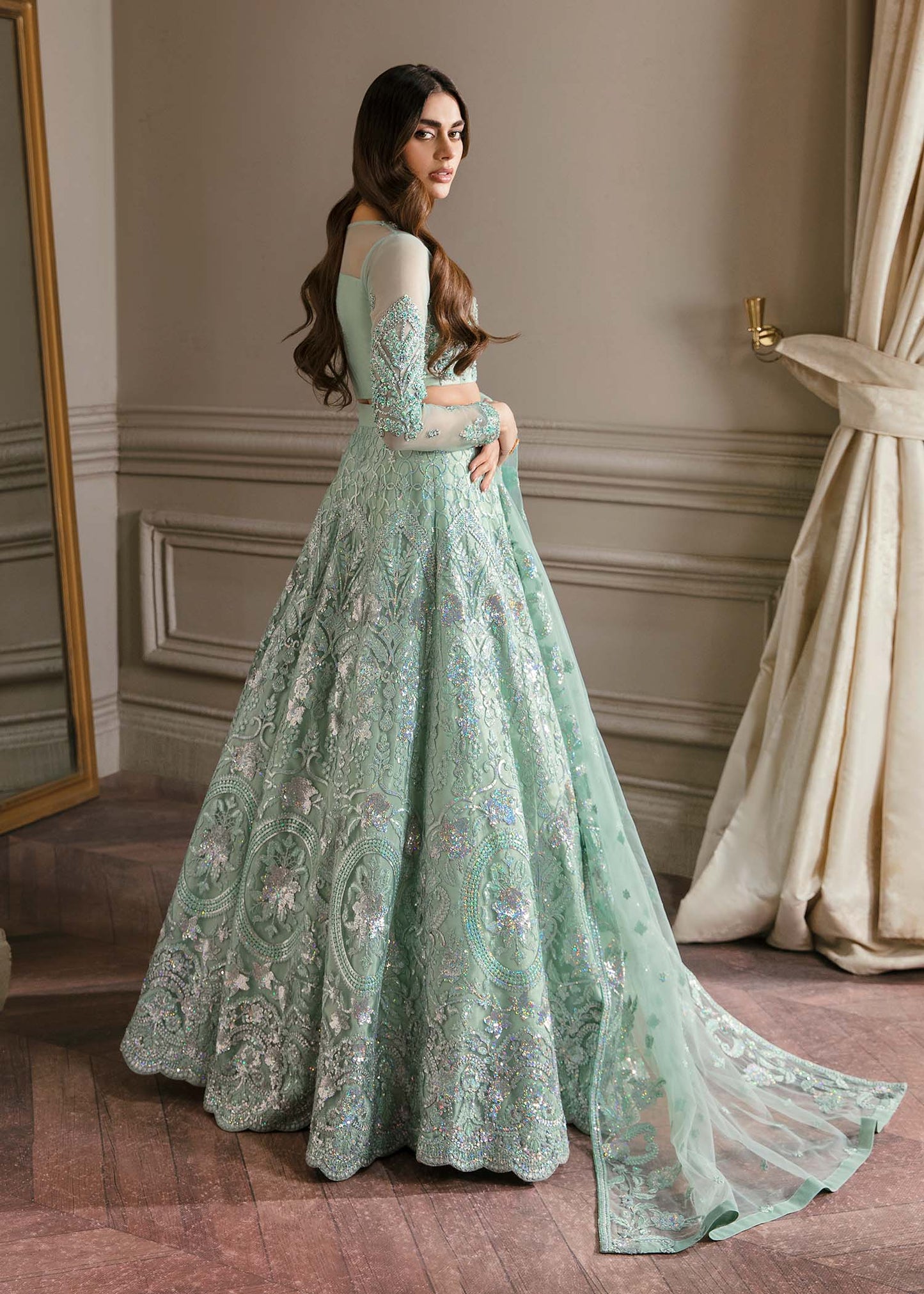 Waqas Shah | Malika - E - Elizabeth | BLUE MIST - House Of Anaya