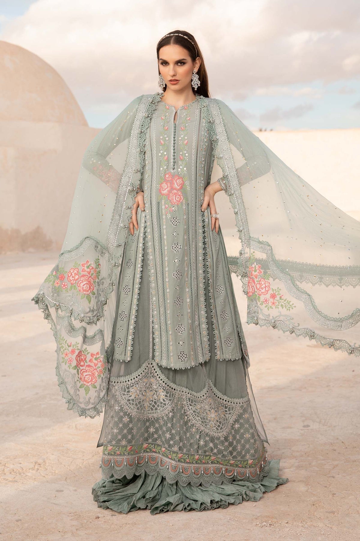 Maria B | Voyage a' Luxe Lawn | D-2412-B - House Of Anaya