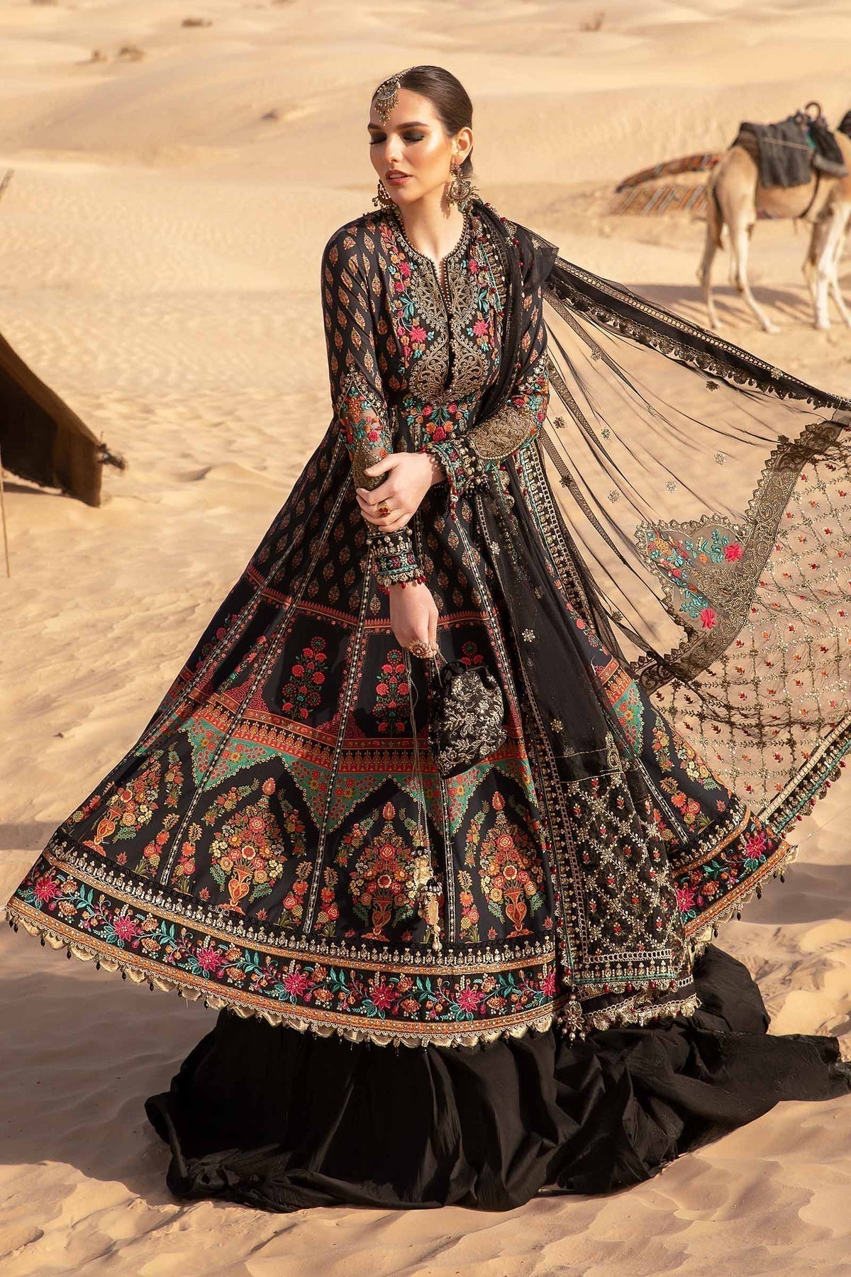 Maria B | Voyage a' Luxe Lawn | D-2413-B - House Of Anaya
