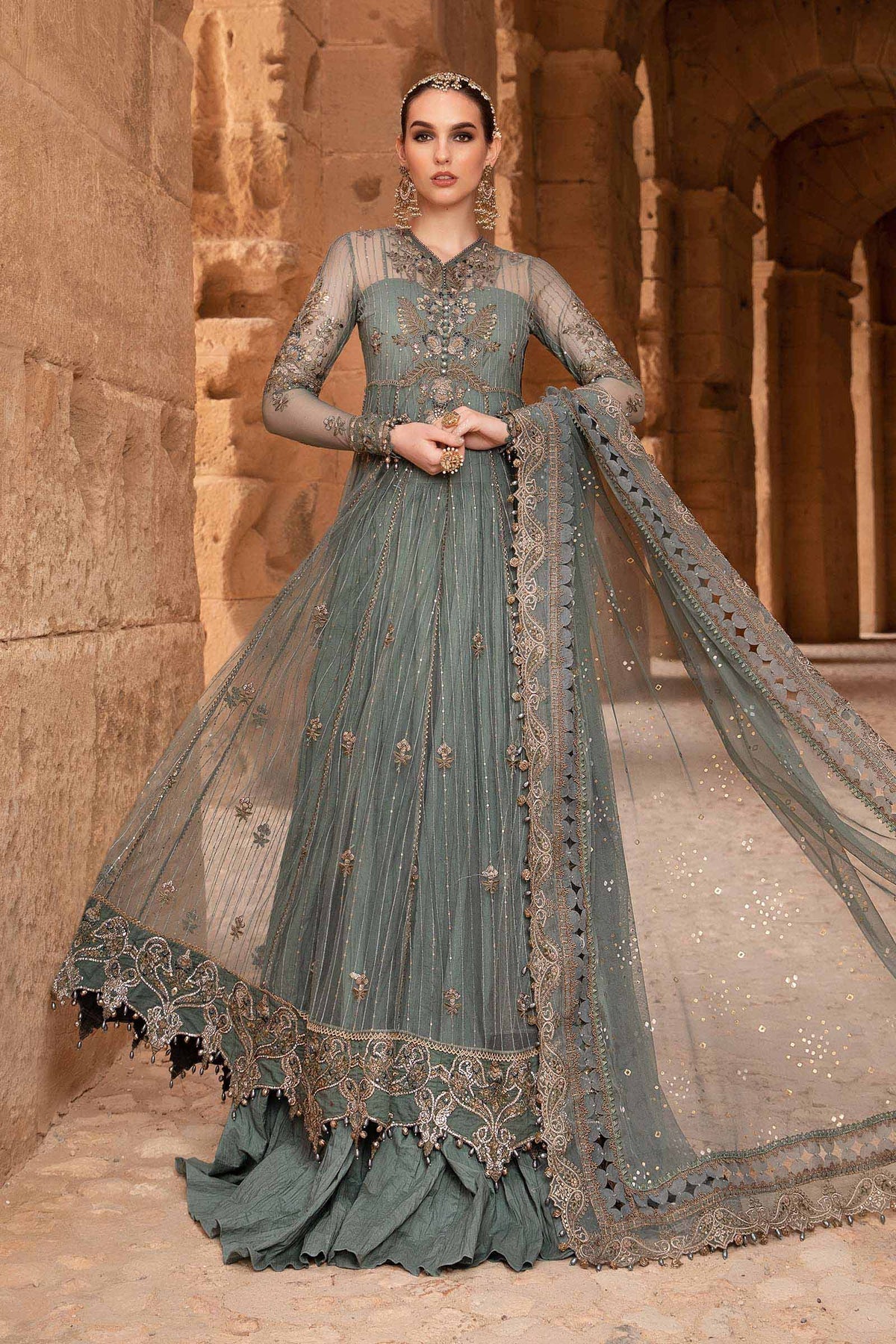 Maria B | Voyage a' Luxe Lawn | D-2403-A - House Of Anaya