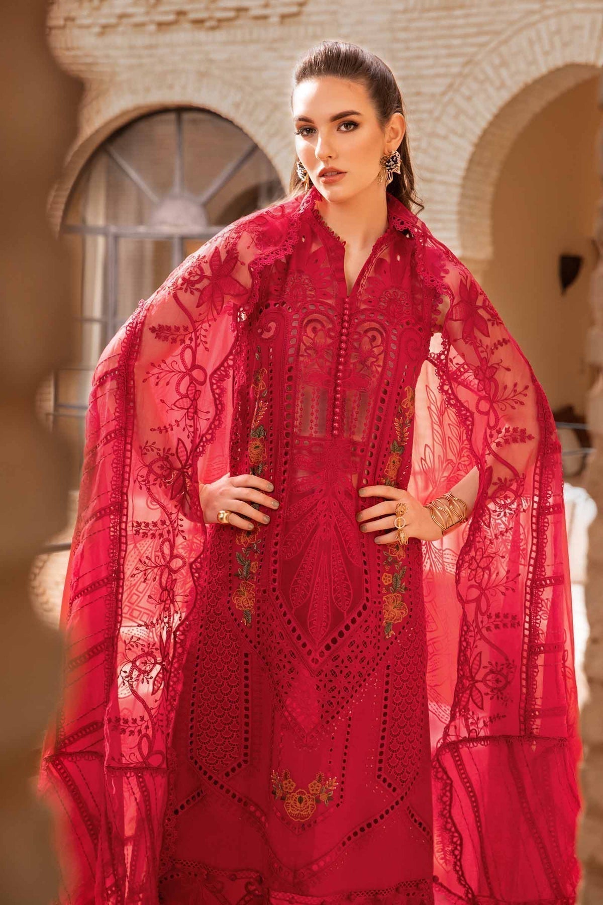 Maria B | Voyage a' Luxe Lawn | D-2404-A - House Of Anaya