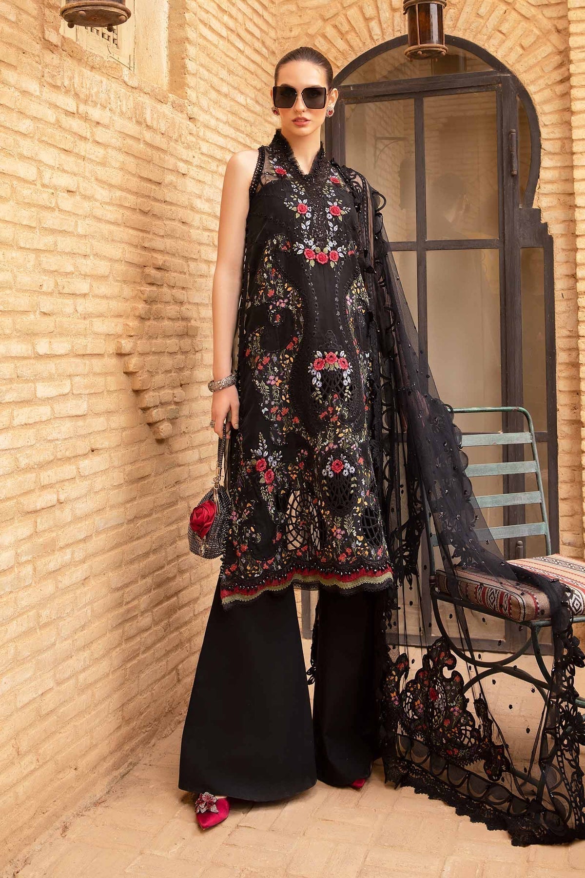Maria B | Voyage a' Luxe Lawn | D-2405-B - House Of Anaya