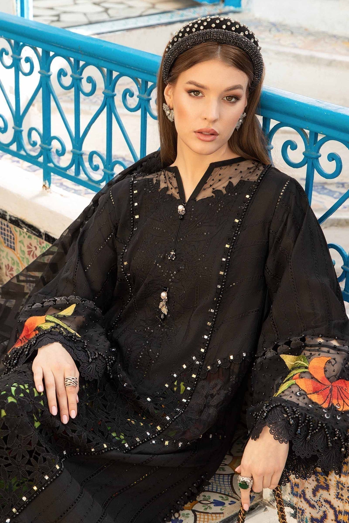 Maria B | Voyage a' Luxe Lawn | D-2408-B - House Of Anaya
