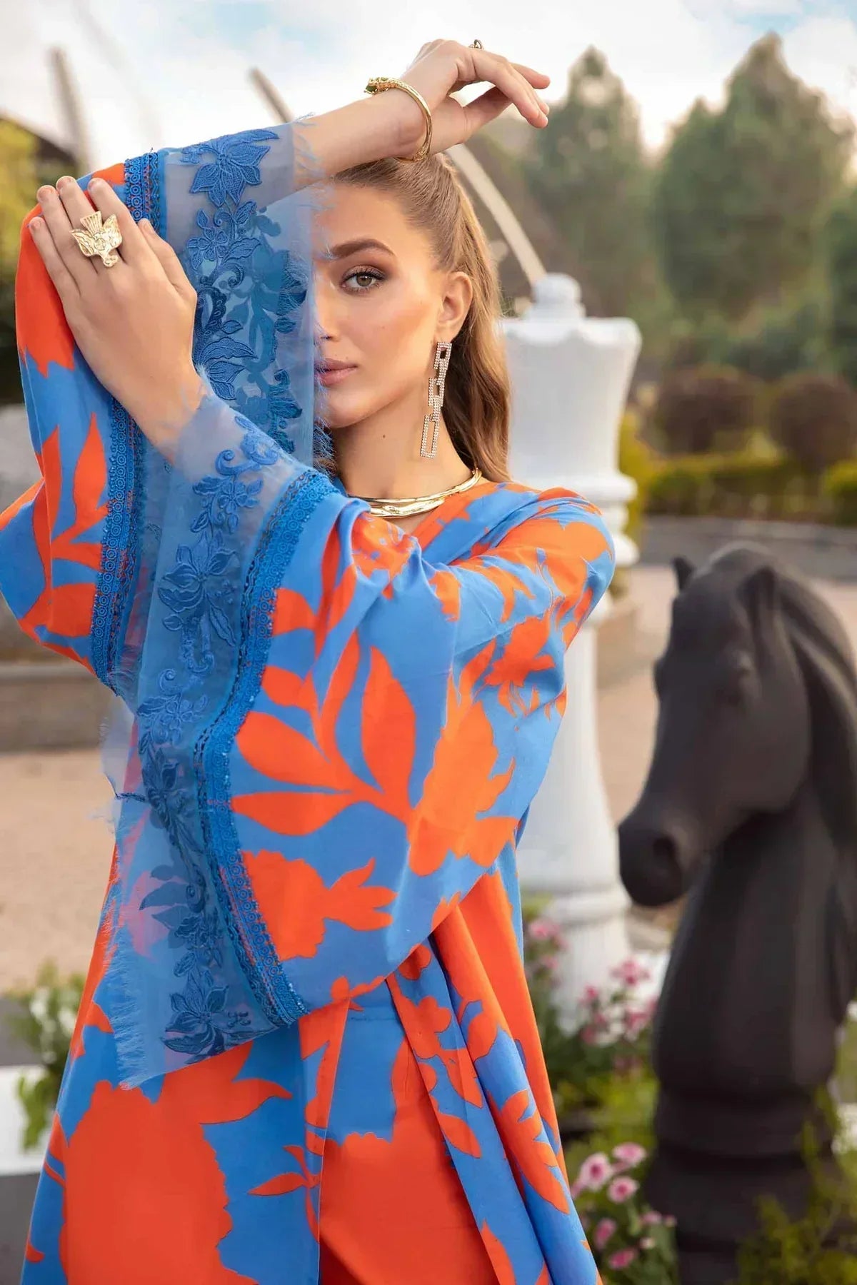 Maria B | M Prints Spring 24 | MPT-2111-B - House Of Anaya