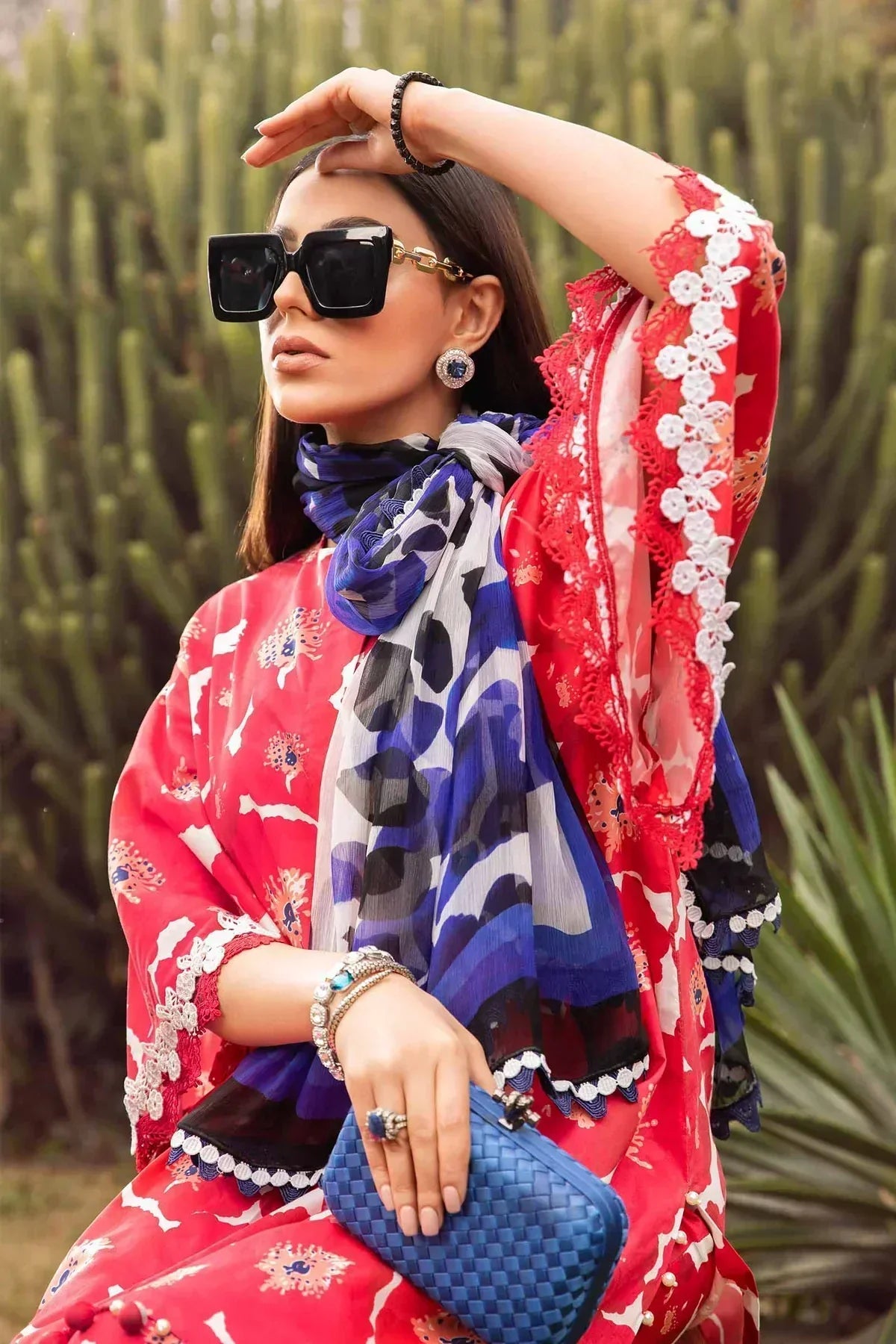 Maria B | M Prints Spring 24 | MPT-2112-A - House Of Anaya