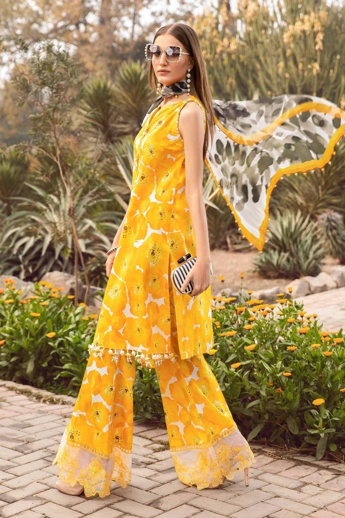 Maria B | M Prints Spring 24 | MPT-2112-B - House Of Anaya