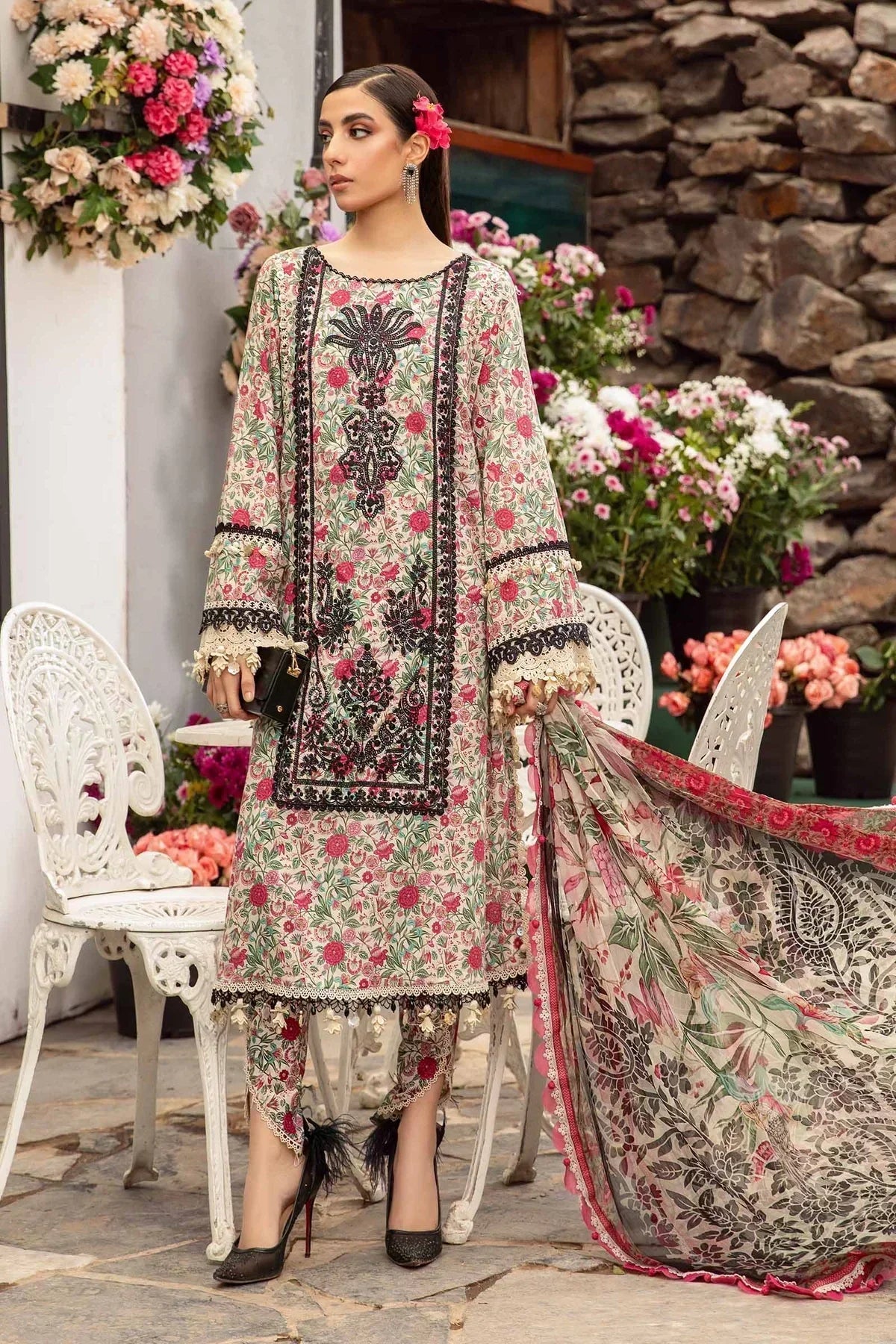 Maria B | M Prints Spring 24 | MPT-2113-A - House Of Anaya