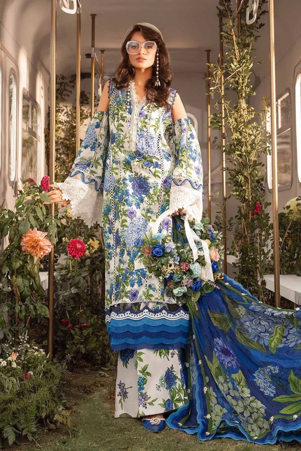 Maria B | M Prints Spring 24 | MPT-2102-B - House Of Anaya