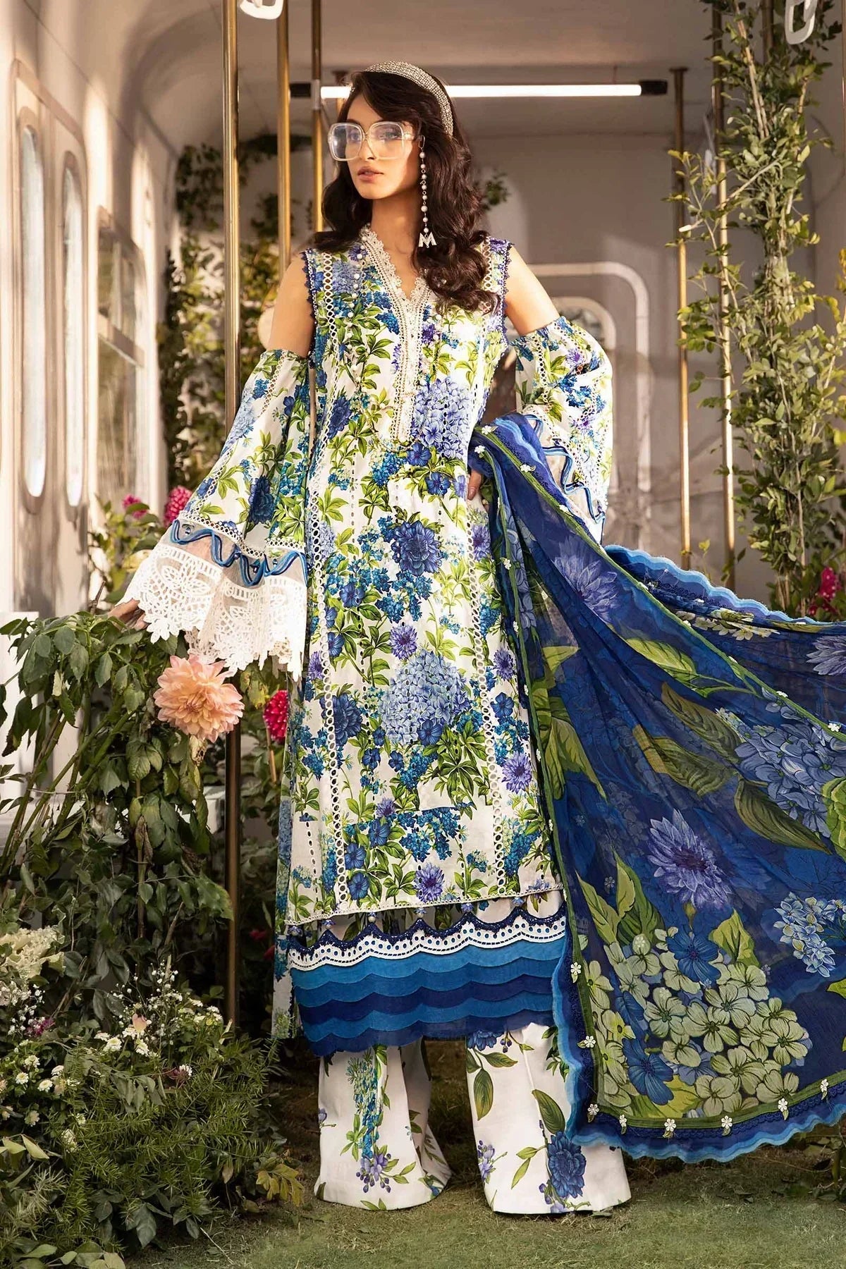 Maria B | M Prints Spring 24 | MPT-2102-B - House Of Anaya