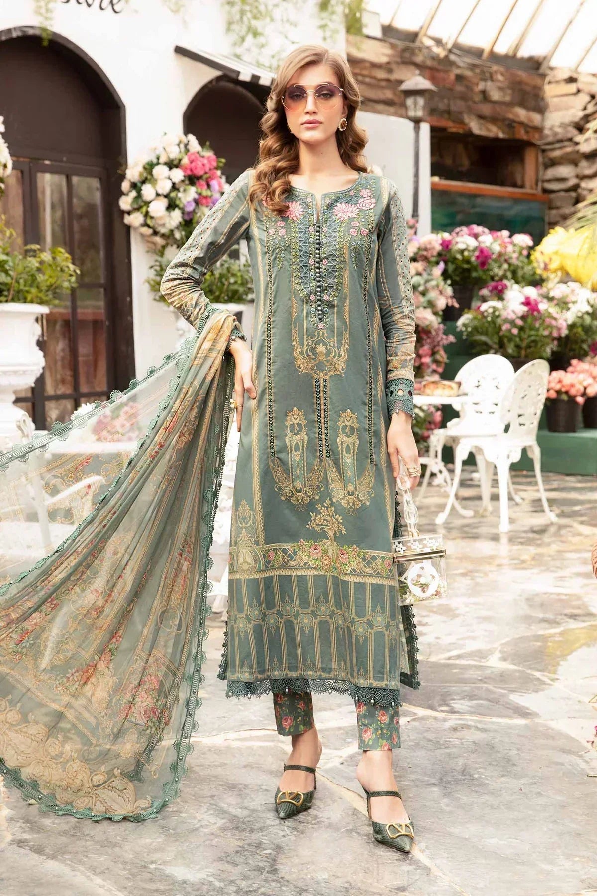 Maria B | M Prints Spring 24 | MPT-2104-B - House Of Anaya