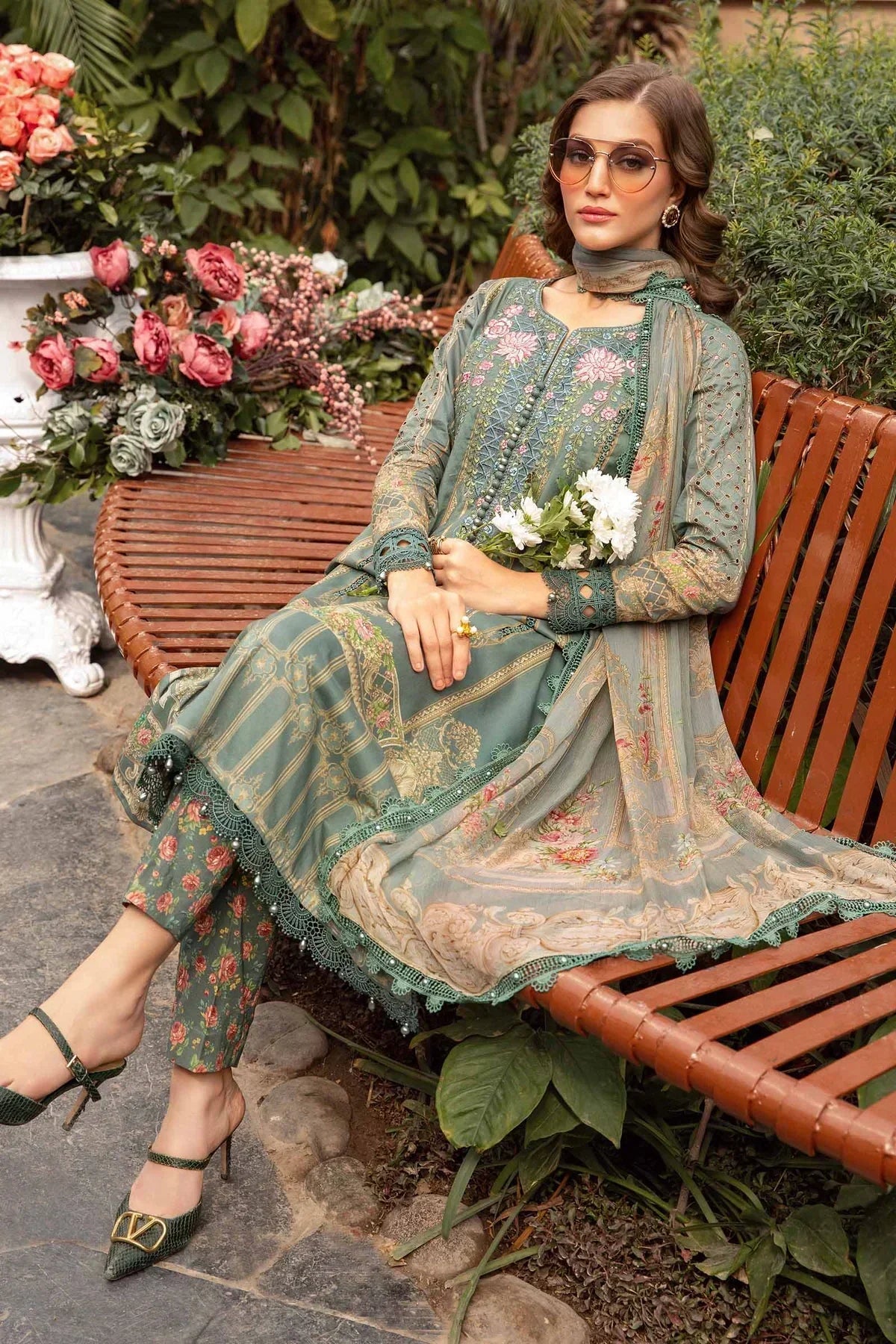Maria B | M Prints Spring 24 | MPT-2104-B - House Of Anaya