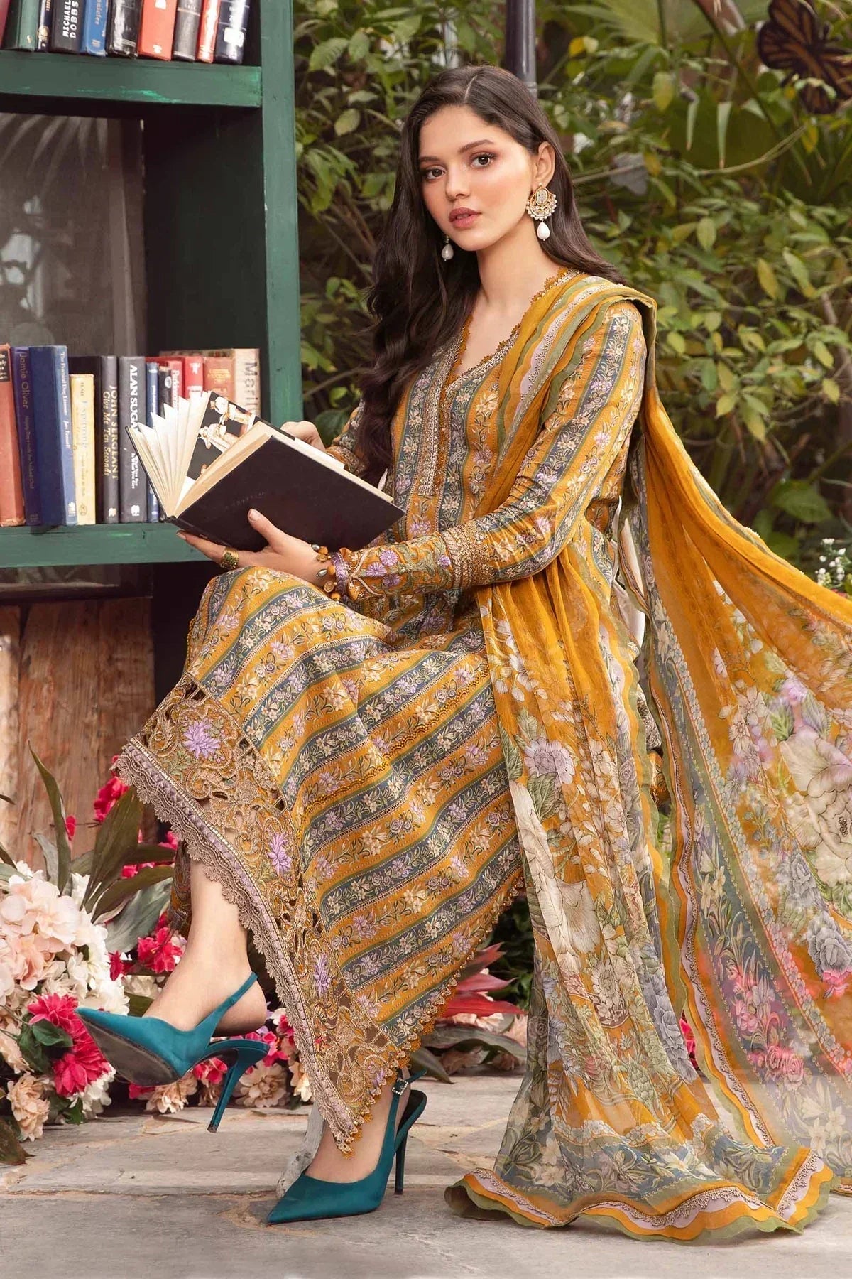 Maria B | M Prints Spring 24 | MPT-2107-A - House Of Anaya