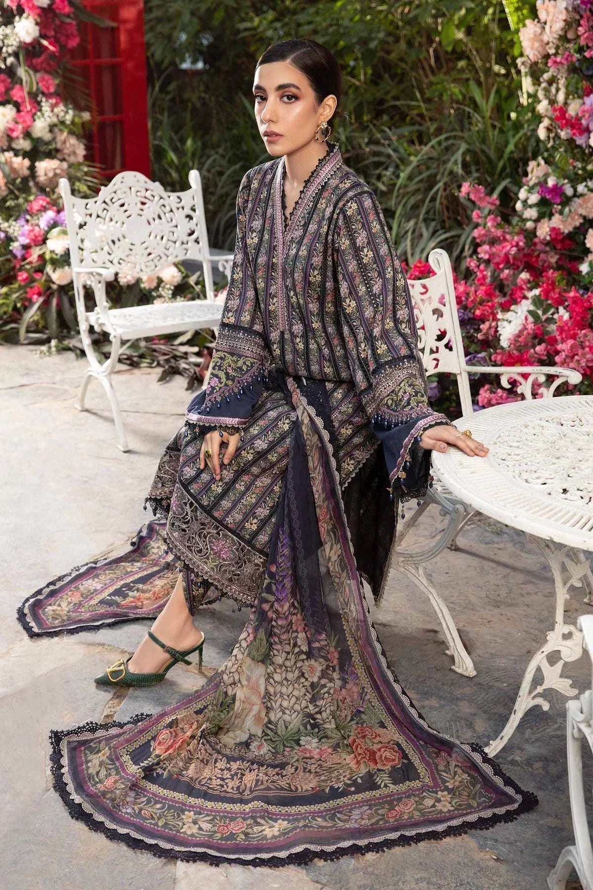 Maria B | M prints Spring 24 | MPT-2107-B - House Of Anaya