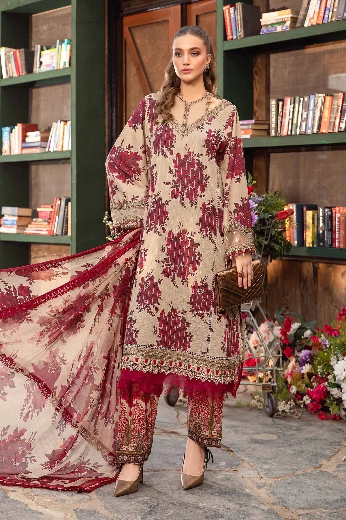 Maria B | M Prints Spring 24 | MPT-2110-A - House Of Anaya