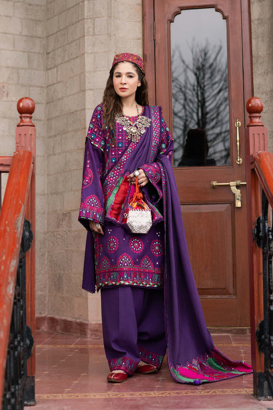 Maryam Hussain | Silk Edit |  Plum - House Of Anaya