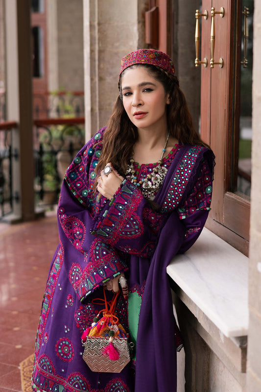 Maryam Hussain | Silk Edit |  Plum - House Of Anaya