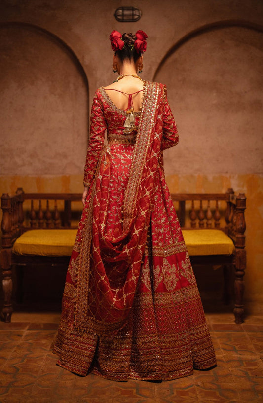 Maryum N Maria | Gul Posh Wedding Formals | ZAIB UN NISA - MS40065 - House Of Anaya