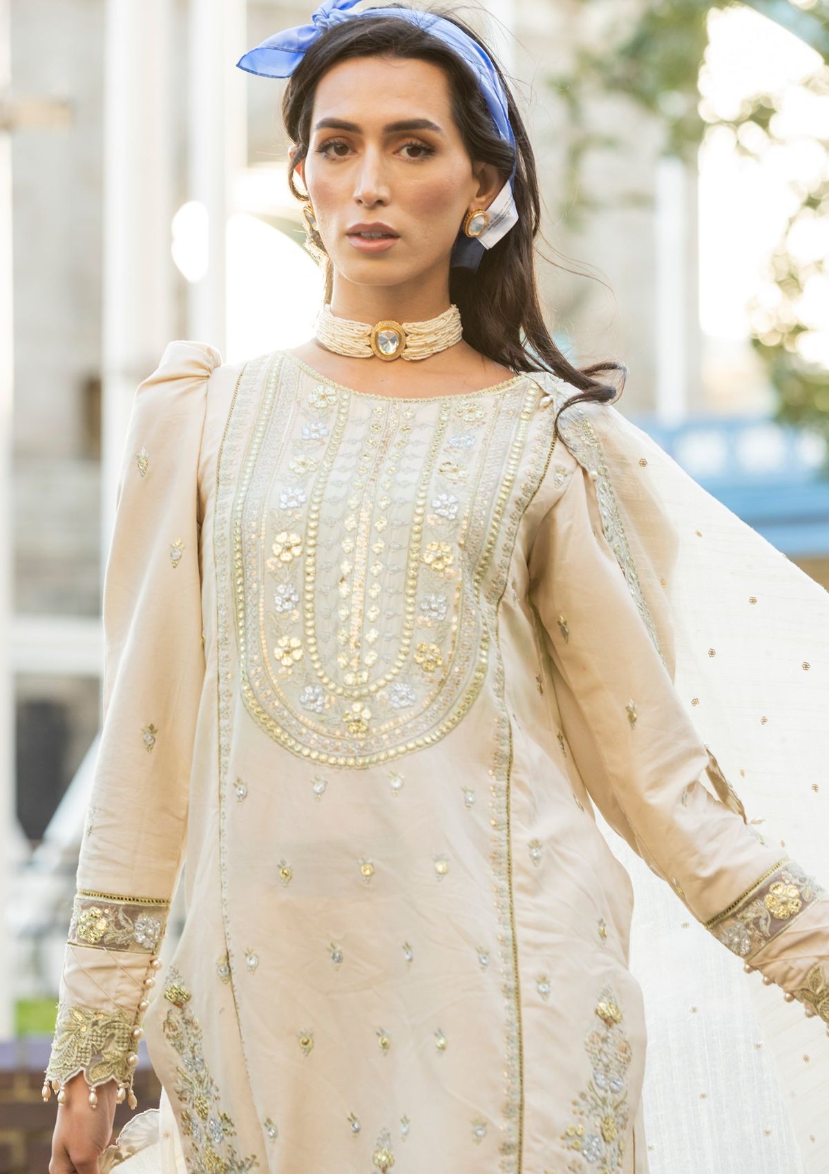 Meem | Luxury Eid Lawn 24 | MD-04 LIGHT SKIN - House Of Anaya