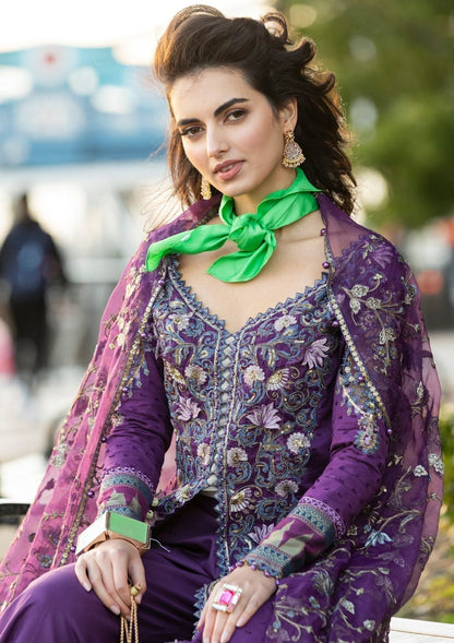 Meem | Luxury Eid Lawn 24 | MD-06 PURPLE - House Of Anaya