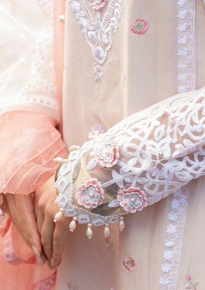 Meem | Luxury Eid Lawn 24 | MD-02 LIGHT PINK - House Of Anaya