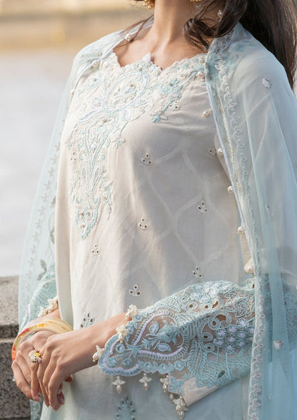Meem | Luxury Eid Lawn 24 | MD-07 BLUE - House Of Anaya