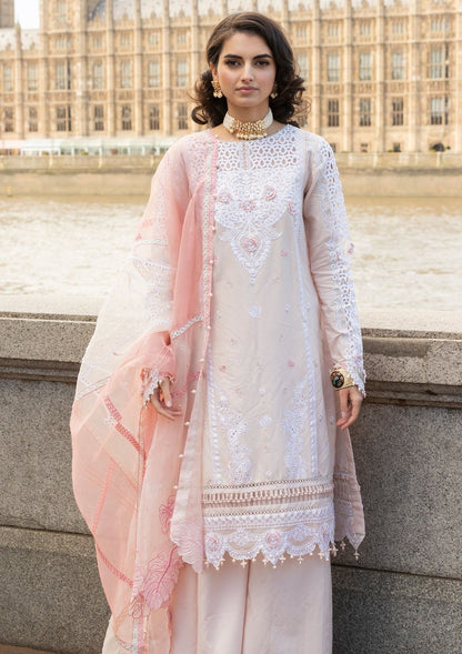 Meem | Luxury Eid Lawn 24 | MD-02 LIGHT PINK - House Of Anaya