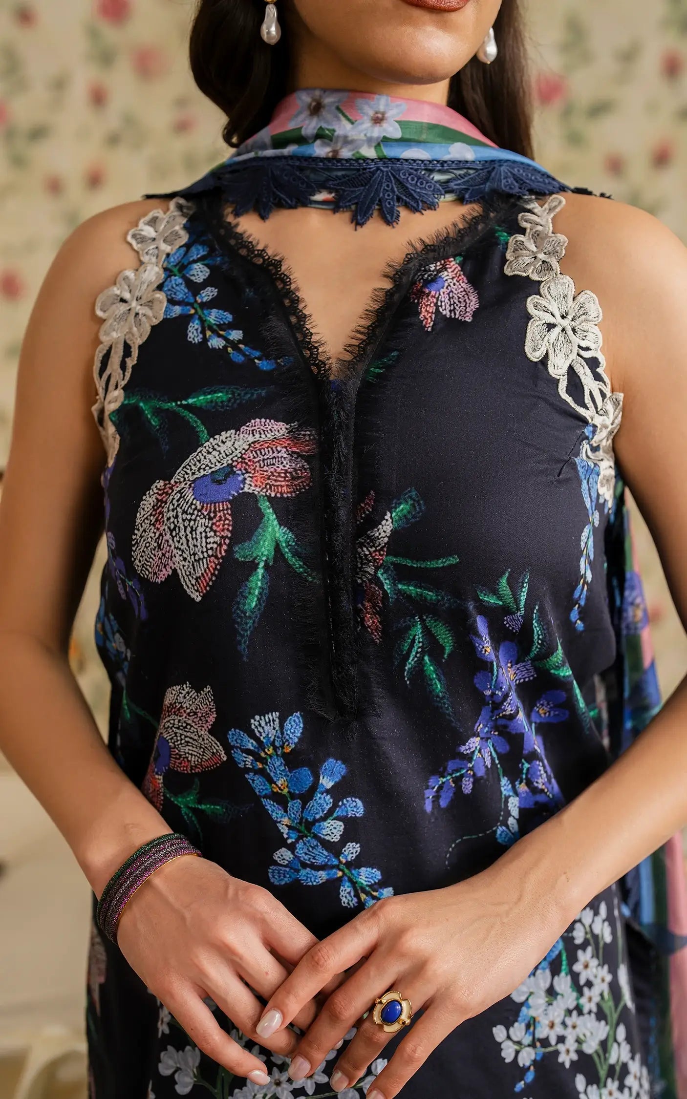 Asifa and Nabeel | Meraki Vintage 25 | Mehtab (MVL25-10) - House Of Anaya