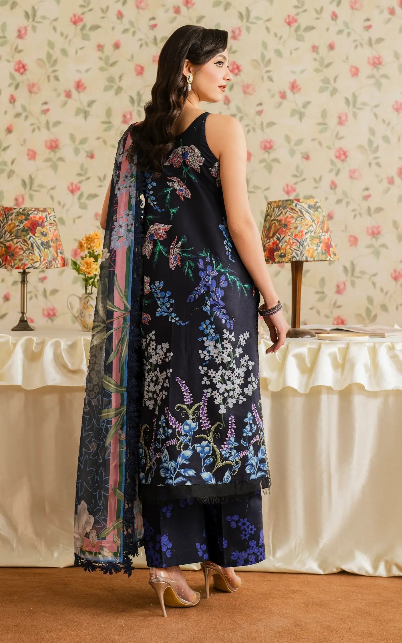 Asifa and Nabeel | Meraki Vintage 25 | Mehtab (MVL25-10) - House Of Anaya
