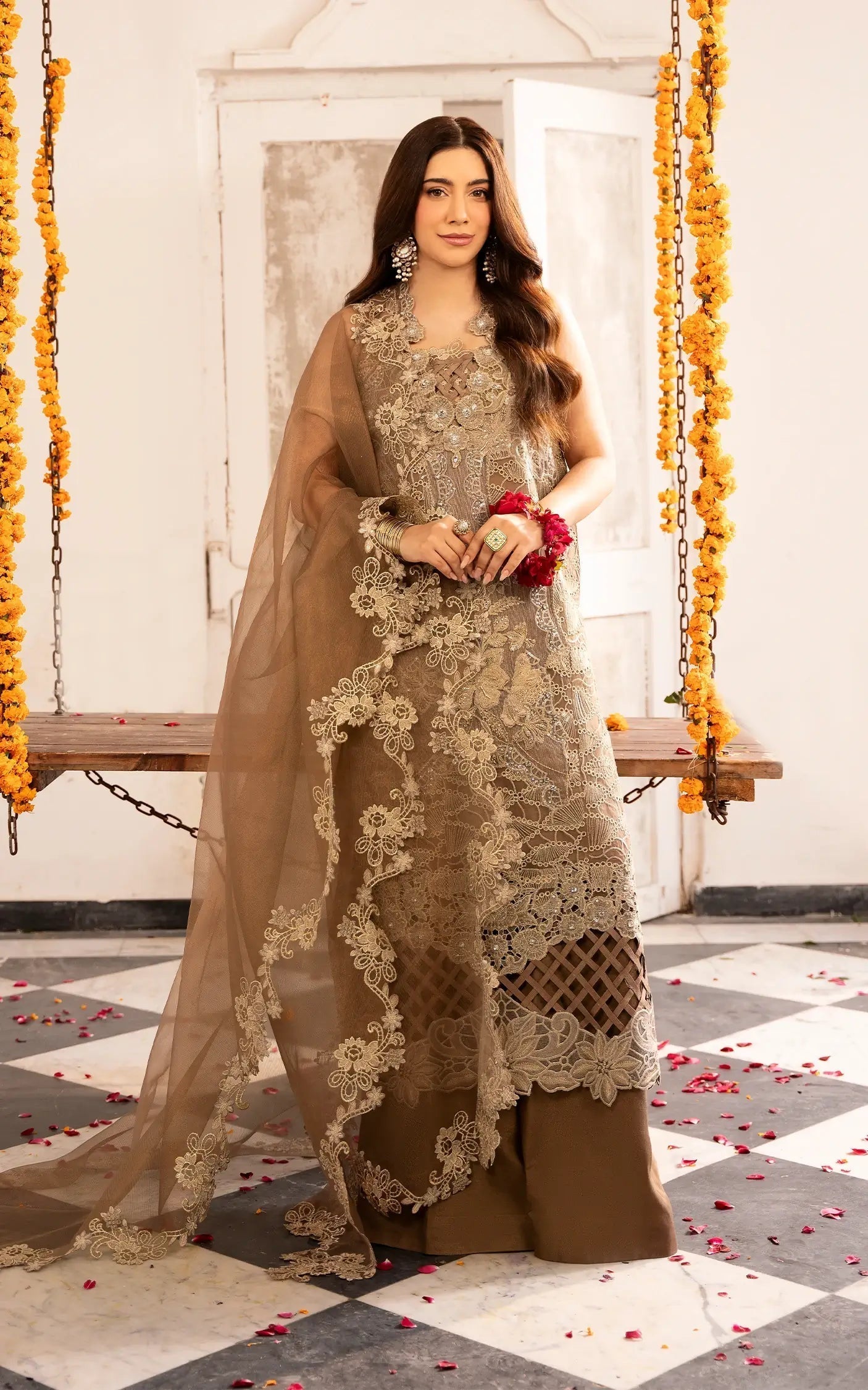 Asifa and Nabeel | Sunehri Eid 25 | Mehrunisa-(SEF25-07) - House Of Anaya
