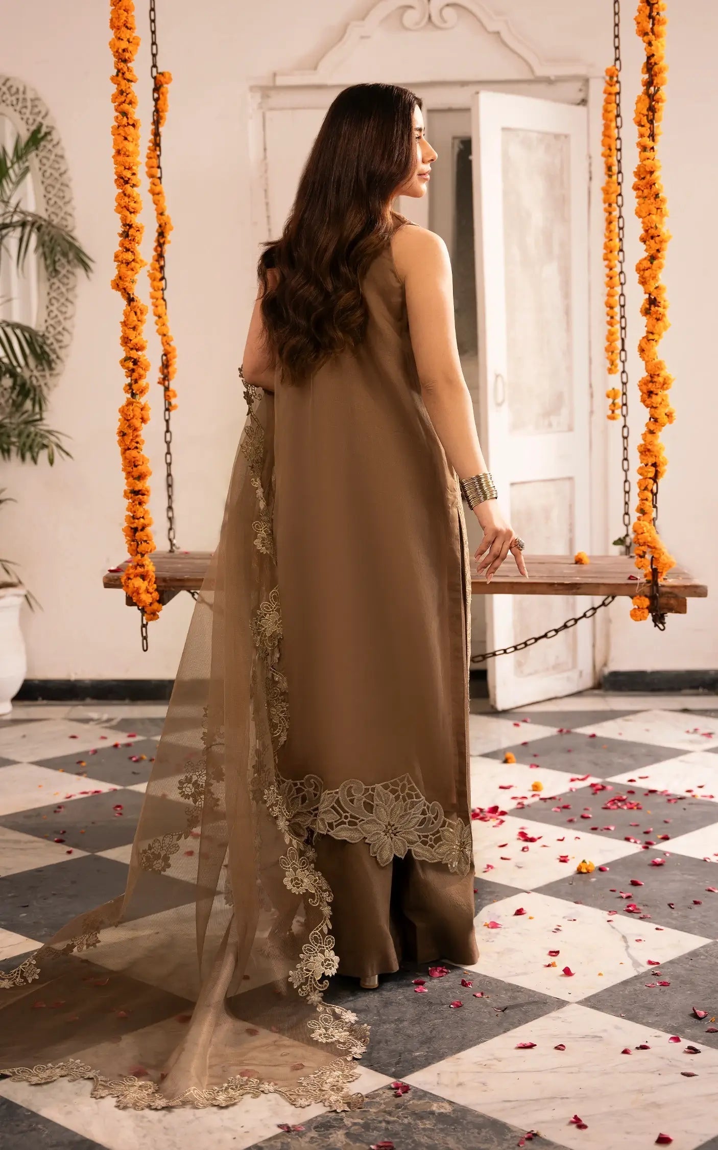 Asifa and Nabeel | Sunehri Eid 25 | Mehrunisa-(SEF25-07) - House Of Anaya