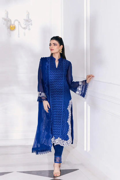 Azure | Embroidered Ensembles 23 | Mellow Breeze - House Of Anaya