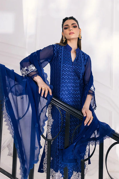Azure | Embroidered Ensembles 23 | Mellow Breeze - House Of Anaya